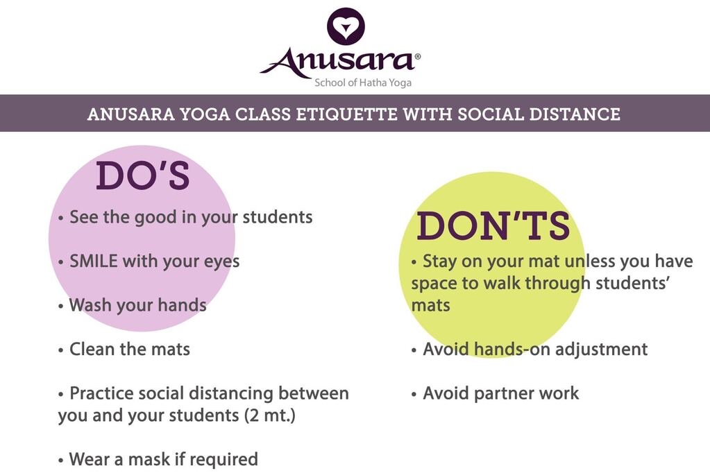Teaching Tips During COVID-19 Time - Anusara School of Hatha Yoga